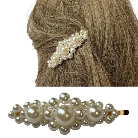 Pearl Bubbles Barrette - Picture 1 of 7